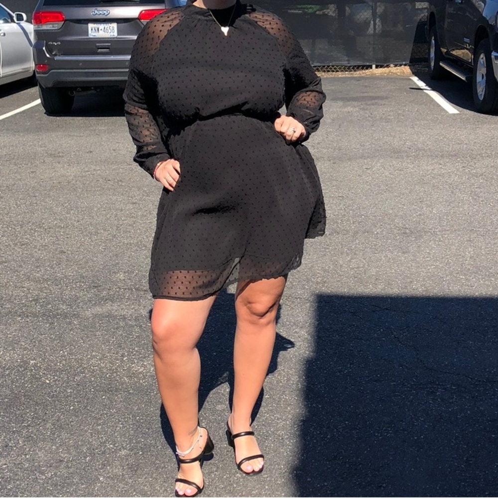 Long Sleeve Black Dress